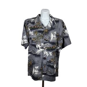 PALMWAVE HAWAII BUTTON FRONT HAWAIIAN SHIRT
